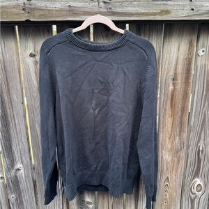 J. Crew Men's Black Crewneck Sweater